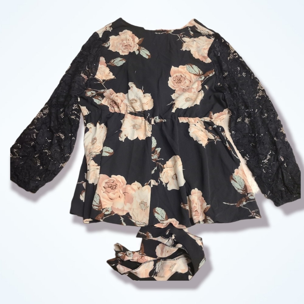 FLORAL BLOUSE - Picture 3 of 5